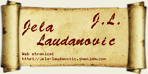 Jela Laudanović vizit kartica